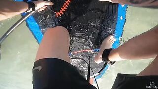 I met a cute girl on the beach and fucked her with my dick in POV