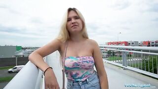 Irina Cage got banged on the bridge for cash in a daring act