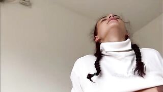 A man fucked his pregnant step sister and she loved it very much