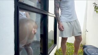 A peep show with a big toy for the new neighbor, straight from Babes’ steamy collection