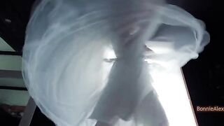 A wedding dress was accidentally found, and the bride got fucked