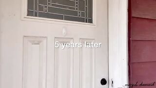 A girl with glasses seduces her best friend and gets a creampie