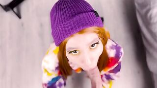 Redhead cutie presented me her ass after blowjob in 4K