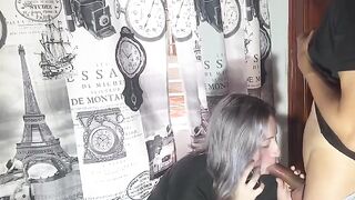 The very bad faithless girl while talking to her boyfriend