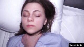 A young co-ed gets stretched by a massive dick in a hardcore scene