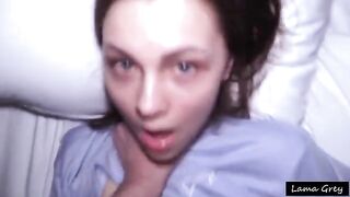 A young co-ed gets stretched by a massive dick in a hardcore scene