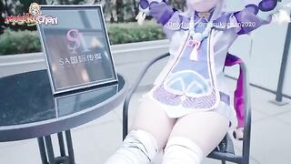 Thick Thighs Qiqi Gets Lewd Massage and Cum in Pussy