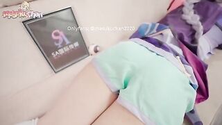 Thick Thighs Qiqi Gets Lewd Massage and Cum in Pussy