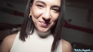 European girl, beautiful biology student, gets fucked by a stranger for cash