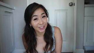 Summer-themed underwear try-on session with a hint of self-pleasure motivation
