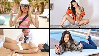 Little Asians compilation with Ember Snow, Honey Gold, Lulu Chu & Vina Sky
