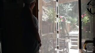 The gardener gets a reward from the homeowner in kind