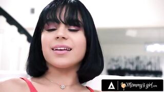 Sexy Crystal Rush and other hot MILFs punish the petite teen