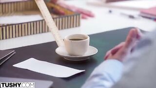 An assistant with an anal obsession works for a boss and gets him gapped
