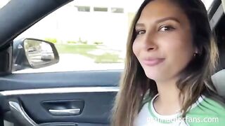 Fan picked up skinny brunette Gianna Dior and fucked her hard
