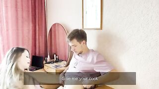 Skinny babe Polly Dollie had sex before the party and got a creampie