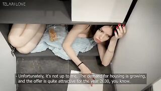 The couple tried to extend the wardrobe lease but received a creampie instead