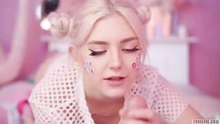 All cute girls love to get hot cum on their faces, especially in sensual videos