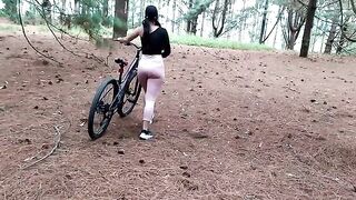 The girl was out on her bike and got intimate with a stranger