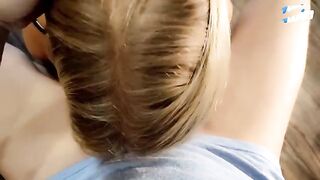 My stepsister is a slut. At dinner, she showed her tits and got fucked hard