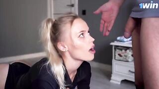 Cock appeared to stepmom, she wanted to suck it and get cum on her pussy