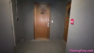 A cute girl has sex with her neighbor who missed his room