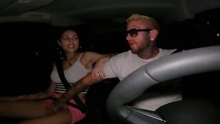 An 18-year-old girl gets a big dick and is fucked in the car