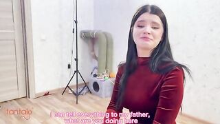 A hot step mom tried to fuck a young guy with a big cock