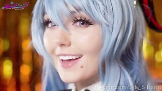 Sia Siberia is posing as a cute Christmas character and playfully engaging in solo activities