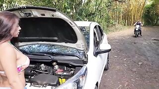 I got my car fixed by a stranger, and I guess I can fix his dick