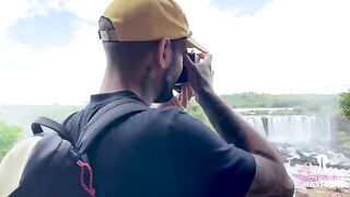 Waterfall sex with my hot girlfriend, it was intense!
