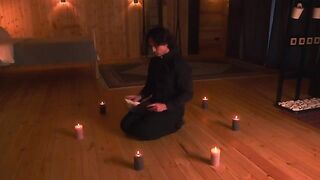 Exorcising a demon from a hot MILF with big tits