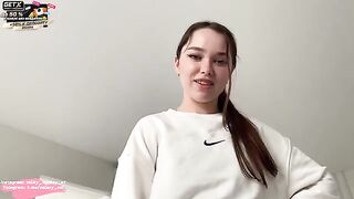 A hot wife cleans the house and gets a messy finish