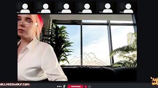 The girl was fucked by her boyfriend through Zoom, and everyone saw it all