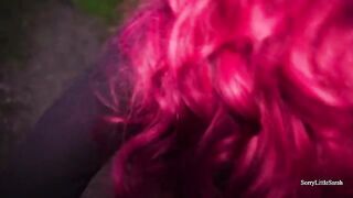 Bunch of cum in the ass of a Russian slut in the forest