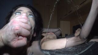 The girl has an extreme orgasm, she almost hit the ceiling