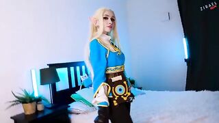 Princess Zelda gets her pussy filled with cock in a creamy scene