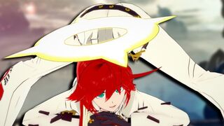 Guilty Gear Jack-O' Challenge with a spicy Halloween twist, featuring Lewd Succubus action