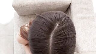 Unrivaled close-up handjob and blowjob from the most gorgeous Asian babe