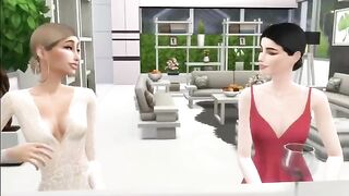 Hailey was playing video games when Selena walked in and started cheating