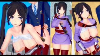 Koikatsu! Game with big tits DanMachi Yamato Mikoto's erotic 3DCG video