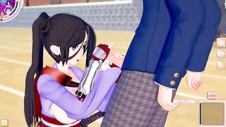 Koikatsu! Game with big tits DanMachi Yamato Mikoto's erotic 3DCG video