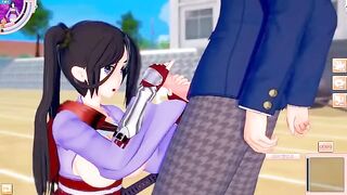 Koikatsu! Game with big tits DanMachi Yamato Mikoto's erotic 3DCG video