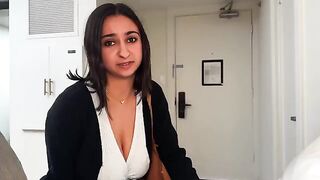 A man fucks his coworker in a hotel room thinking she's someone else