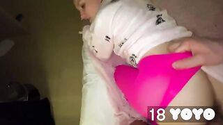 A cute girl tried to seduce her stepbrother, but he refused to fuck her