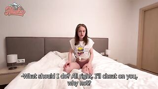 My husband is a real cuckold, he loves to watch us