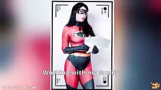 The casting of a porn actress Violet from The Incredibles