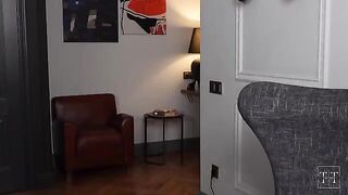 The neighbor is annoying and won't let me fuck my GF