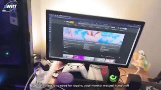 A skin lover girl got fucked by a computer repairman and received cum on her face
