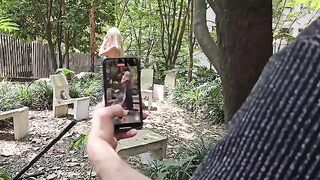 Famous Colombian actress gets fucked by American stranger outdoors